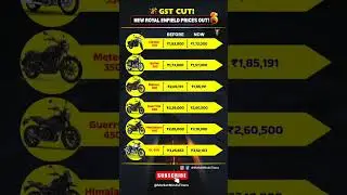 Royal Enfield Price Drop 2025 🚨 GST Cut Makes Bikes Cheaper! | Classic 350, Bullet, Meteor 🚴#bike