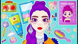Rumi&rsquo;s K-Pop Demon Hunter Glow-Up! 💧👹 Paper Beauty Box & Makeup Hacks
