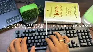 ZEBRONICS Zeb-Nitro 1 Wired USB Mechanical Keyboard Sound Test | Outemu Blue Switches Keyboard ASMR