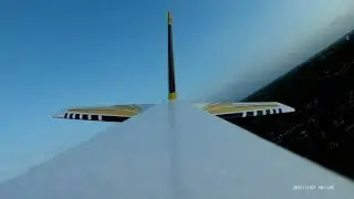 Max Thrust Riot V2 windy sunset maiden flight...