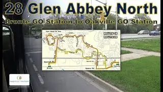 28 Glen Abbey North - Oakville Transit New Flyer XD40 1208 (Bronte GO Stn to Oakville GO Station)