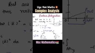 Complex Integral in Complex Analysis  #maths #shorts #mathematics #complexanalysis #education #msc