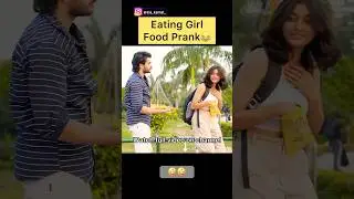 Eating Stranger Girl Food Prank! #ajgarbadmash #prank #ytshorts #funny #funnyprank #funniestvideo