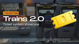 Trains 2.0 | Ticket System Showcase | FiveM Script #scriptsm