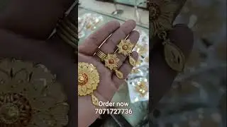 Gold plated locket with two earrings #beauty #fancy #viral #fashion #locket #goldjewellery #jewelset