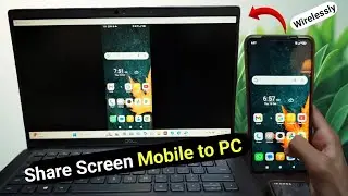 How to Share Mobile Screen with Laptop | Easy Screen Mirroring Trick 2025.
