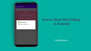 How to Show Alert Dialog in Android | CodeDecode