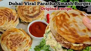 Dubai viral Laccha paratha burger bun recipe।। लच्छा पराठा बर्गर बन रेसिपी।। Kaushar ki Rasoi।।