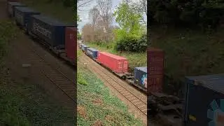 66311 LOUD! horn 4E04 1107 Mossend to Doncaster Iport 18/04/2025 #class66 #gbrf