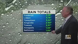WJZ's Weather Team Shares Rainfall Totals Following Heavy Storms