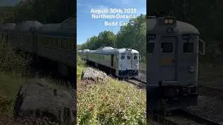 Northern Ontario Budd Car Train 185 #shorts #train #trains #trainspotting #viarailcanada #ontario