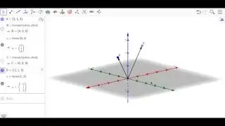 Plotting Points and Vectors in 3d with Geogebra