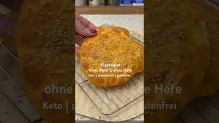 Ohne Mehl & ohne Hefe! Keto Fladenbrot #keto #glutenfrei #ramadan #lowcarb #shorts #abnehmen