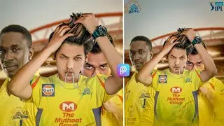 Ipl Photo Editing Picsart || Picsart - Csk Photo photo || Picsart Editing || Chennai Photo Editing