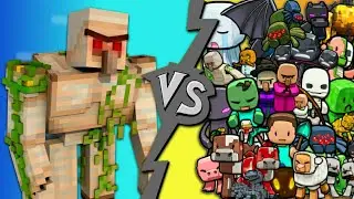 Golem Vs All Mobs! [Minecraft]