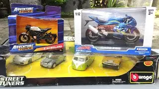 Unboxing Diecast Scale Model Cars Burago Collection 1/32 | Suzuki GSX-R1000 | Maisto Bike 1/18