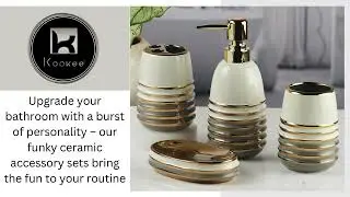 Luxury Ceramic Bathroom Accessories Set &ndash; Timeless Design & Functionality