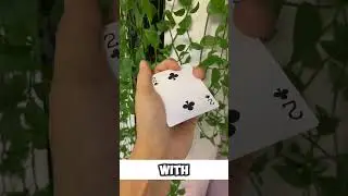 HOW TO DO FLYING CARD TRICK #shorts #youtubeshorts