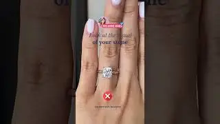 MAXIMIZE finger coverage with a Cushion Cut Diamond Ring😍 #diamond #ringbling #ring
