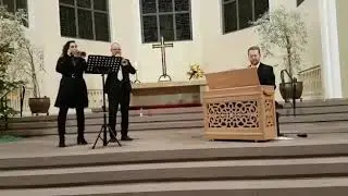 Vivaldi C Dur Concerto für 2 Trompeten 1.Satz, Manuela Fuchs, Krisztian Jambor , David Schollmeyer