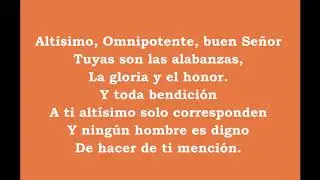 CÁNTICO DE LAS CRIATURAS