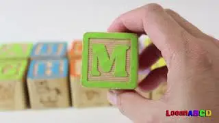 Learning ABC Letter Alphabets with Wooden Blocks