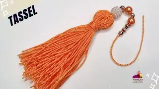 Make Tassel using Needle and Thread | लटकन | Beautiful Latkan - 490