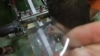 PVC hook die cutting + slice by Tameingo Press Machine