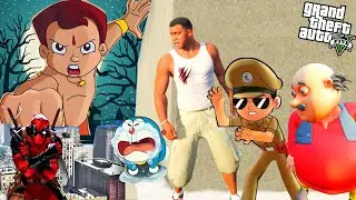 Chota Bheem Play Hide & Kill With Little singam,Kicko,Franklin,Motu & Patlu | In Gta V.