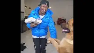 Rakai TEASES His New Dog &ldquo;Scooby&rdquo; With a Footlong Sub 😭🐶