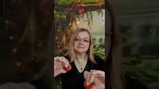 Reiki for an energy boost. Asmr red jasper & orange agate crystal healing #shorts