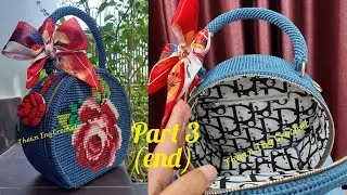 របៀបចាក់កាបូបរូបផ្កាកូលាប/ Rose bag handmade part 3(end)