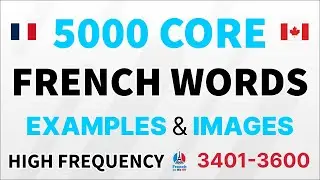 Learn 50 Essential French Words Daily | Master 5000 High-Frequency French Words Vocabulaire Fran&ccedil;ais