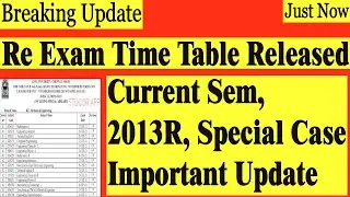 Anna University Re Exam Time Table Released | Important Update | Mr Padma