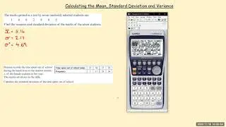 Mean and Standard Deviation Using the Casio fx-9860Gii Calculator