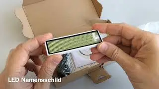 LED Namensschild Unboxing