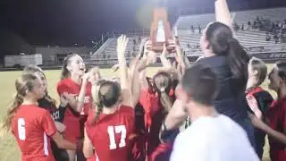WATCH: Seminole Ridge girls soccer celebrates first district championship
