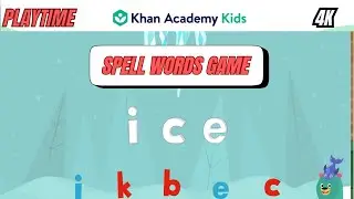 ❄️🔤 Khan Academy Kids App Winter Spell Words Game | Early Reading Fun | PlayTime 4K ✨
