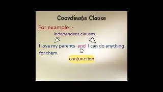 Coordinate Clause | #shorts  | @vaishalimohile2555