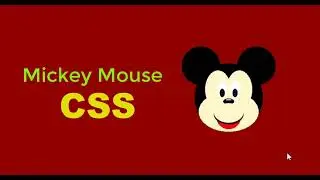 Mickey Mouse design using CSS | HTML CSS |Ranjan-Beginner's Guide