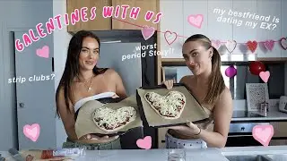 Galentines & Dating Advice!!!! 💘 (making heart shaped pizzas + princess polly haul) | Mescia Twins