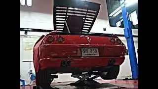 Installed Capristo Sound 3 - Racing Exhaust System on F355 Berlinetta