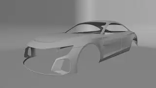 Audi Etron GT | 3D Car Modeling Timelapse in Blender
