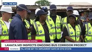 LAMATA MD Inspects Ongoing Bus Corridor Project
