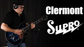Supro Clermont Semi-Hollowbody Guitar Official Demo by Matt Smith Surf Instrumental Spy Music
