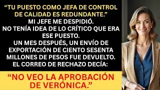 Mi jefe llamó mi trabajo “redundante” — Mi firma valía ciento sesenta millones de pesos.