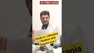 Study in  Lithuania | Student with Spouse visa | Crown Immigration