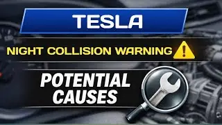 Ложное срабатывание автопилота Tesla при предупреждении о лобовом столкновении в ночное время &ndash; о...