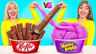 Bubble Gum vs Chocolate Food Challenge | Food Battle by Choco DO