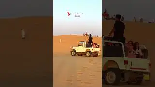 Desert jeep safari in Jaisalmer #desertsafari #jaisalmer #shortsviral #trending #viralsongs